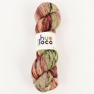 Hue Loco Spun Sock XL Yarn SW Merino Cashmere Nylon The Magic Of Christmas